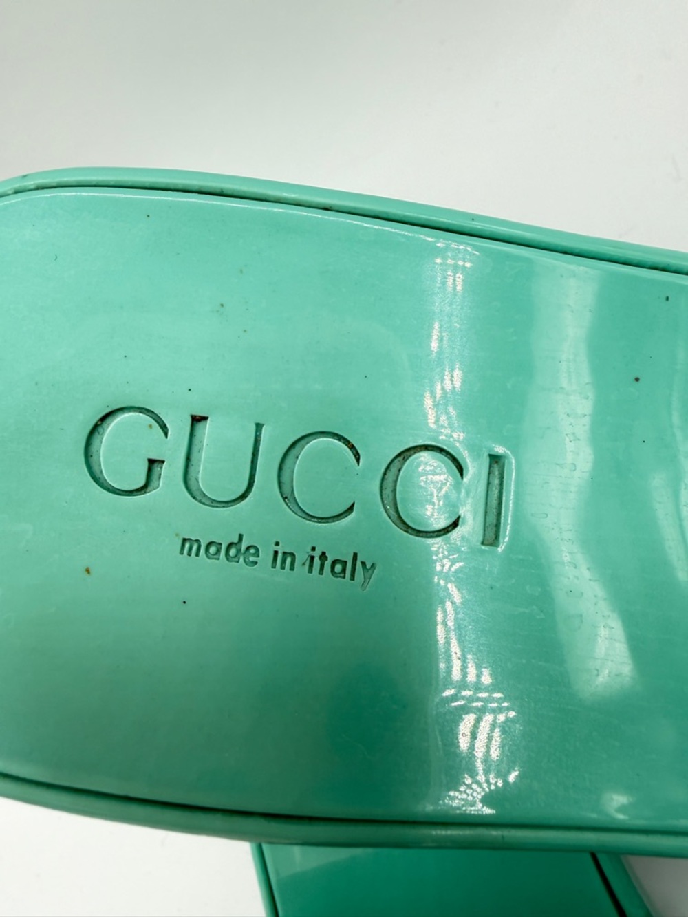 GUCCI Women's Mint Green
Platform Slide Mules size 39 - Picture 2 of 13